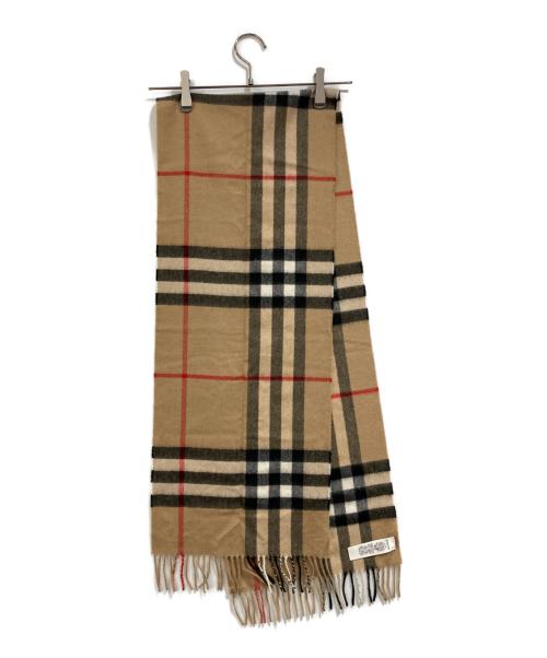 BURBERRY LONDON（バーバリーロンドン）BURBERRY LONDON (バーバリーロンドン) カシミヤマフラー ベージュ サイズ:168×30の古着・服飾アイテム