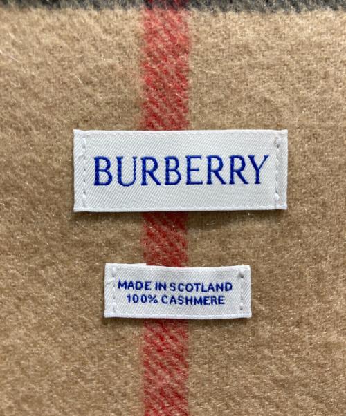 BURBERRY LONDON（バーバリーロンドン）BURBERRY LONDON (バーバリーロンドン) カシミヤマフラー ベージュ サイズ:168×30の古着・服飾アイテム