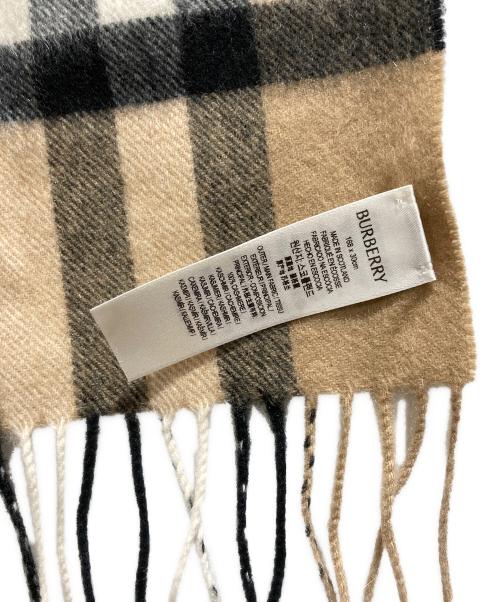 BURBERRY LONDON（バーバリーロンドン）BURBERRY LONDON (バーバリーロンドン) カシミヤマフラー ベージュ サイズ:168×30の古着・服飾アイテム