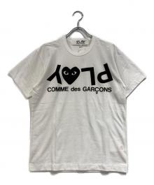 PLAY COMME des GARCONS（プレイコムデギャルソン）の古着「Printed Logo Play T-Shirt」｜ホワイト