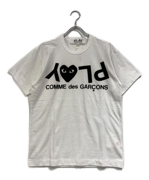 PLAY COMME des GARCONS（プレイコムデギャルソン）PLAY COMME des GARCONS (プレイコムデギャルソン) Printed Logo Play T-Shirt ホワイト サイズ:Sの古着・服飾アイテム