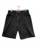 LEVI'Sリーバイス）の古着「デニムハーフパンツ」｜ブラック