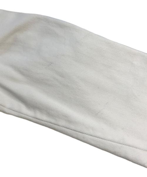MM6 Maison Margiela（エムエムシックスメゾンマルジェラ）MM6 Maison Margiela (エムエムシックスメゾンマルジェラ) ノーカラーデニムジャケット ホワイト サイズ:SIZE 38の古着・服飾アイテム