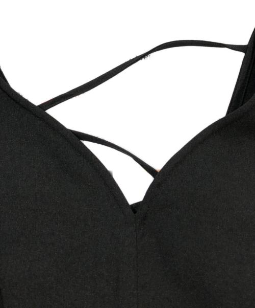 PUBLIC TOKYO（パブリックトウキョウ）PUBLIC TOKYO (パブリックトウキョウ) カーブネックワンピース ブラック サイズ:SIZE Freeの古着・服飾アイテム