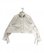 TOGA PULLAトーガ プルラ）の古着「Metal collar shirt」｜ホワイト