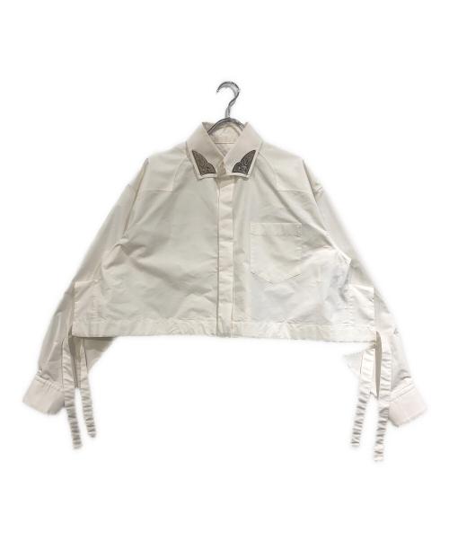 TOGA PULLA（トーガ プルラ）TOGA PULLA (トーガ プルラ) Metal collar shirt ホワイト サイズ:36の古着・服飾アイテム