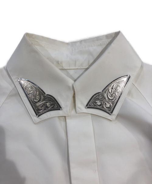 TOGA PULLA（トーガ プルラ）TOGA PULLA (トーガ プルラ) Metal collar shirt ホワイト サイズ:36の古着・服飾アイテム