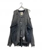 Maison MIHARA YASUHIROメゾン ミハラ ヤスヒロ）の古着「SUNFADED KNIT CARDIGAN」｜グレー