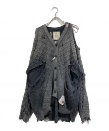 Maison MIHARA YASUHIRO（メゾン ミハラ ヤスヒロ）の古着「SUNFADED KNIT CARDIGAN」｜グレー