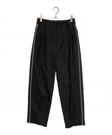 08sircus（ゼロエイトサーカス）の古着「Dobby cloth side zip pants」｜ブラック
