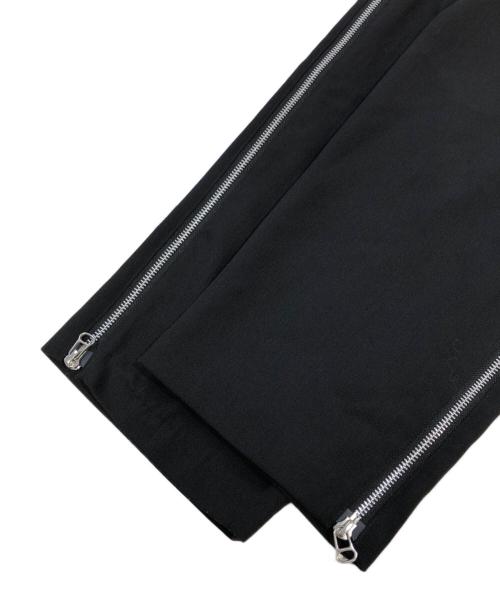 08sircus（ゼロエイトサーカス）08sircus (ゼロエイトサーカス) Dobby cloth side zip pants ブラック サイズ:SIZE 0の古着・服飾アイテム