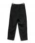 08sircus (ゼロエイトサーカス) Dobby cloth side zip pants ブラック サイズ:SIZE 0：15000円