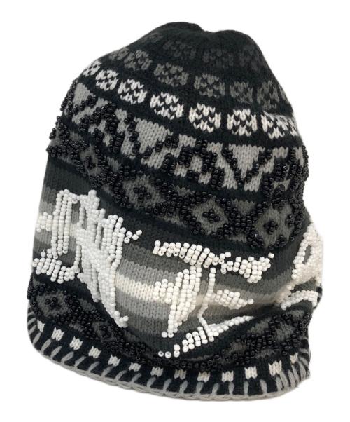 SUPREME（シュプリーム）Supreme (シュプリーム) beaded beanie グレーの古着・服飾アイテム