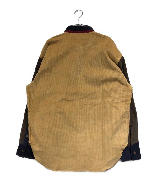 glamb（グラム）glamb (グラム) Crazy pattern corduroy SH ベージュ×レッド サイズ:SIZE Mの古着・服飾アイテム