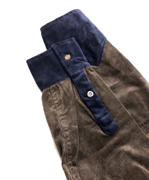 glamb（グラム）glamb (グラム) Crazy pattern corduroy SH ベージュ×レッド サイズ:SIZE Mの古着・服飾アイテム