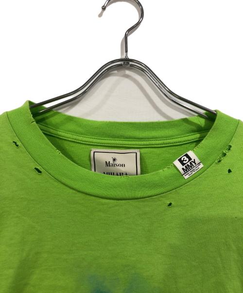 Maison MIHARA YASUHIRO（メゾン ミハラ ヤスヒロ）Maison MIHARA YASUHIRO (メゾン ミハラ ヤスヒロ) DISTRESSED LONG SLEEVE TEE グリーン サイズ:SIZE 48の古着・服飾アイテム