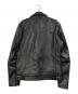 JACKROSE (ジャックローズ) ダブルレザーライダースジャケット ブラック サイズ:SIZE 3：10000円