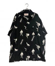 Aloha Blossom（アロハブロッサム）の古着「アロハシャツ」｜ブラック