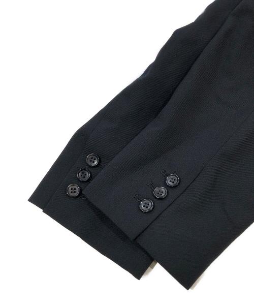 BLACK COMME des GARCONS（ブラックコムデギャルソン）BLACK COMME des GARCONS (ブラックコムデギャルソン) ウールギャバジンフードジャケット ブラック サイズ:SIZE Lの古着・服飾アイテム