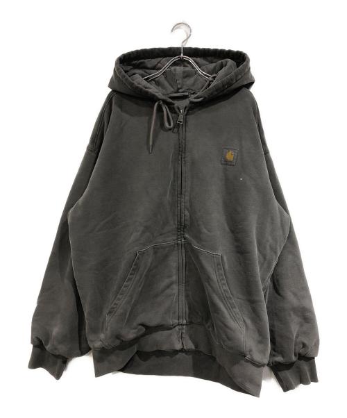 Carhartt WIP（カーハート ワーク イン プログレス）CARHARTT WIP (カーハート ワーク イン プログレス) 裏地キルティングジップパーカー ブラック サイズ:SIZE Mの古着・服飾アイテム