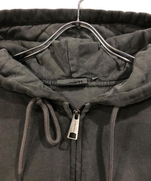 Carhartt WIP（カーハート ワーク イン プログレス）CARHARTT WIP (カーハート ワーク イン プログレス) 裏地キルティングジップパーカー ブラック サイズ:SIZE Mの古着・服飾アイテム
