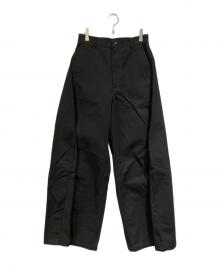 HYKE（ハイク）の古着「DUCK WIDE PANTS」｜ブラック
