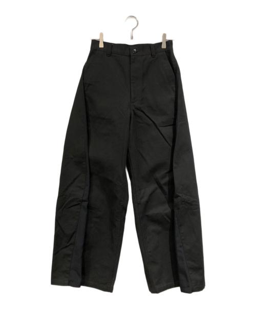 HYKE（ハイク）HYKE (ハイク) DUCK WIDE PANTS ブラック サイズ:SIZE 1の古着・服飾アイテム