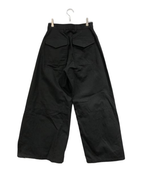 HYKE（ハイク）HYKE (ハイク) DUCK WIDE PANTS ブラック サイズ:SIZE 1の古着・服飾アイテム