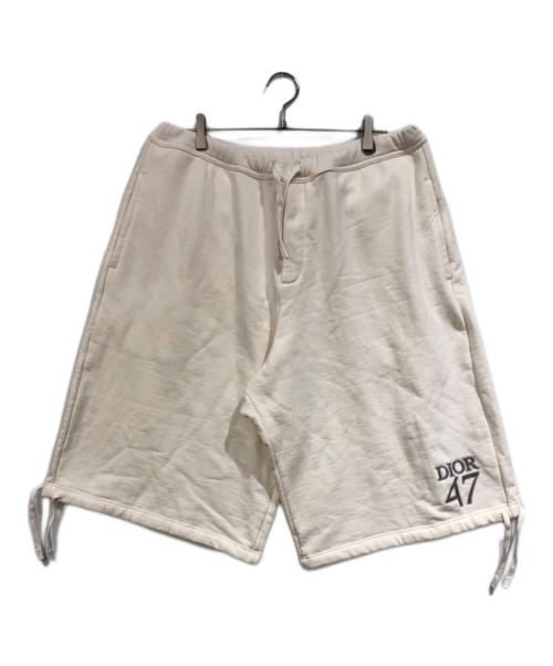 Dior（ディオール）DIOR (ディオール) スウェットハーフパンツ ホワイト サイズ:SIZE XLの古着・服飾アイテム