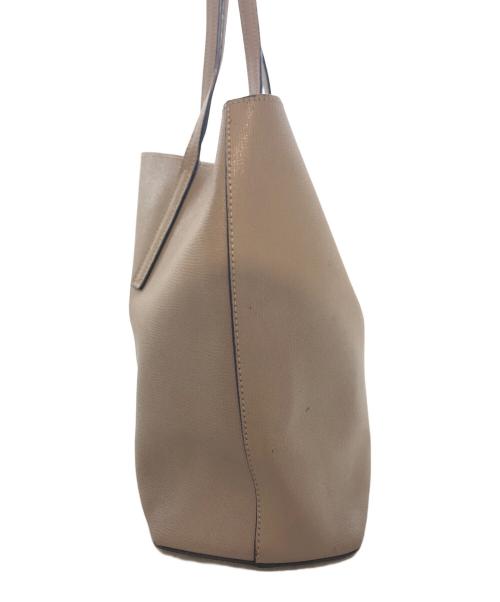 FENDI（フェンディ）FENDI (フェンディ) エフ イズ フェンディロゴレザーショッパートートバッグ ベージュ サイズ:-の古着・服飾アイテム