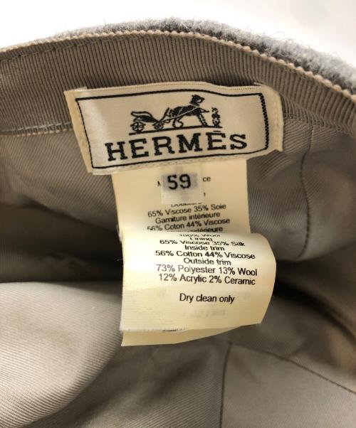 HERMES（エルメス）HERMES (エルメス) バーサティ ボールキャップ グレー サイズ:SIZE 59の古着・服飾アイテム