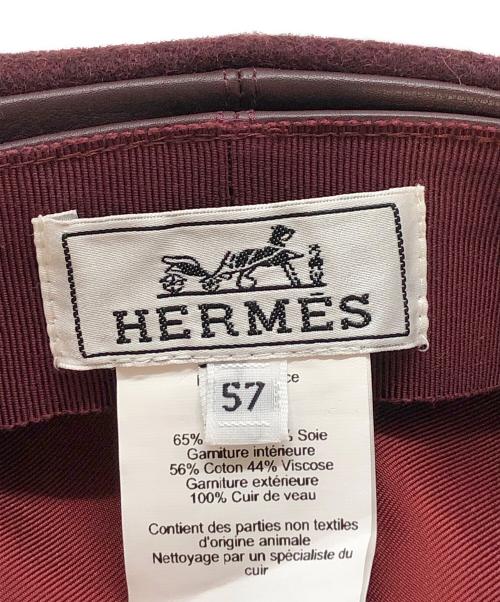 HERMES（エルメス）HERMES (エルメス) ダニキャスケット パープル サイズ:SIZE57の古着・服飾アイテム