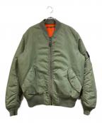 AVIREXアヴィレックス）の古着「MA-1ジャケット」｜グリーン