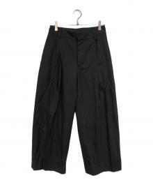 MARGARET HOWELL×FOXBROTHERS（マーガレットハウエル）の古着「サマーウールスラックスパンツ」｜ブラック