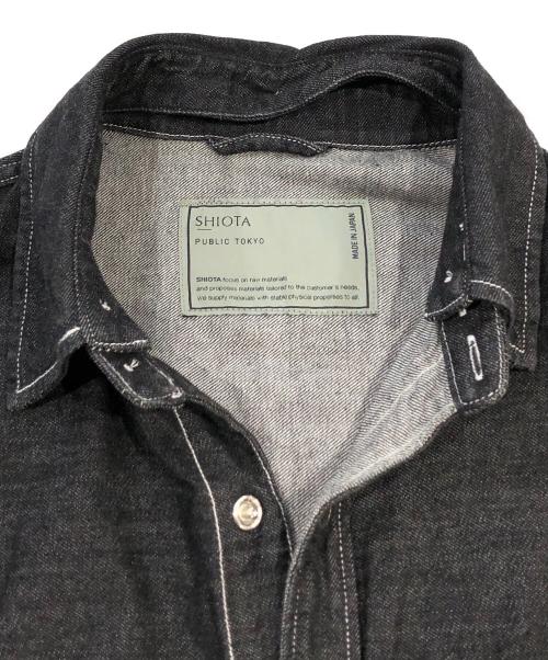 CIOTA（シオタ）CIOTA (シオタ) PUBLIC TOKYO (パブリックトウキョウ) デニムシャツ ブラック サイズ:SIZE 2の古着・服飾アイテム