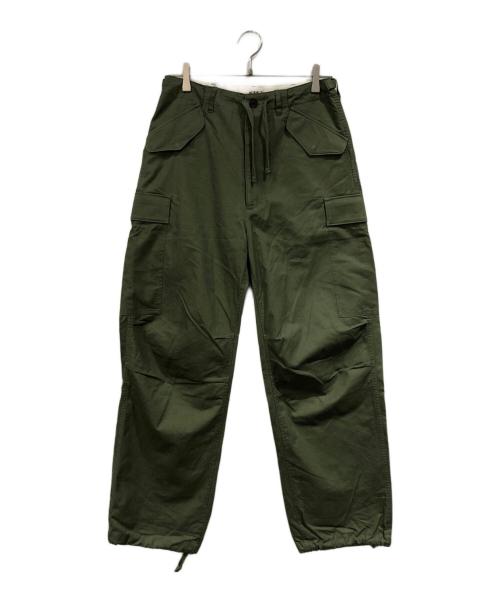 AURALEE（オーラリー）AURALEE (オーラリー) WASHED FINX TWILL FIELD PANTS グリーン サイズ:SIZE 1の古着・服飾アイテム