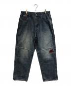 SUPREME×FOX RACINGシュプリーム×フォックスレーシング）の古着「Cordura Baggy Jean」｜ブルー