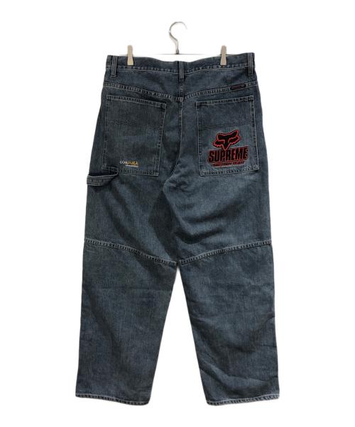 SUPREME（シュプリーム）Supreme (シュプリーム) FOX RACING (フォックスレーシング) Cordura Baggy Jean ブルー サイズ:SIZE 32の古着・服飾アイテム