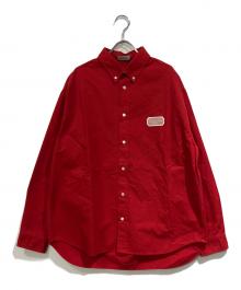 Christian Dior（クリスチャン ディオール）の古着「ロゴパッチツイルシャツ」｜レッド