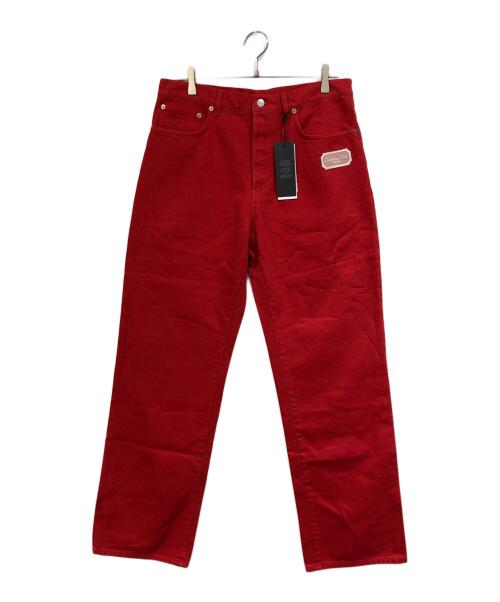 Dior（ディオール）DIOR (ディオール) ロゴデニムパンツ レッド サイズ:SIZE 31の古着・服飾アイテム