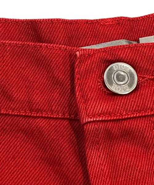 Dior（ディオール）DIOR (ディオール) ロゴデニムパンツ レッド サイズ:SIZE 31の古着・服飾アイテム
