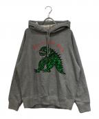 Christian Diorクリスチャン ディオール）の古着「Embroidered Hooded Sweatshirt」｜グレー