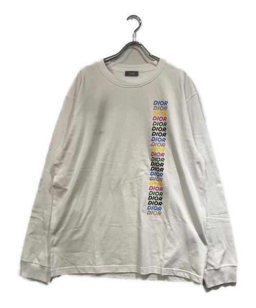 Dior（ディオール）DIOR (ディオール) マルチロゴプリントカットソー ホワイト サイズ:SIZE Lの古着・服飾アイテム