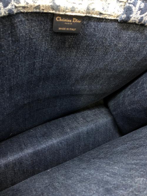 Christian Dior（クリスチャン ディオール）Christian Dior (クリスチャン ディオール) ブックトートバッグラージ ネイビーの古着・服飾アイテム