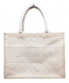 Christian Dior（クリスチャン ディオール）の古着「ブックトートバッグミディアム」｜ホワイト