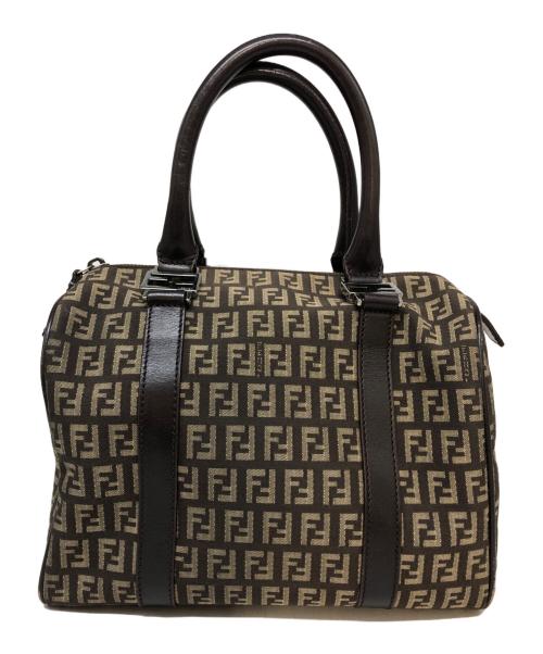 FENDI（フェンディ）FENDI (フェンディ) ズッキーノミニボストンバッグ ブラウンの古着・服飾アイテム