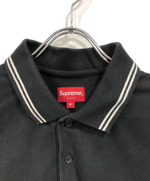 SUPREME（シュプリーム）Supreme (シュプリーム) S Logo Polo ブラック×ホワイト サイズ:SIZE Mの古着・服飾アイテム