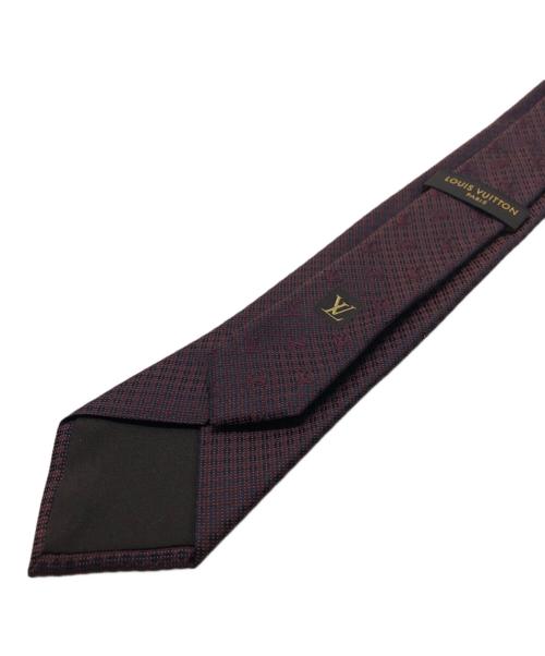 LOUIS VUITTON（ルイ ヴィトン）LOUIS VUITTON (ルイ ヴィトン) 総柄ネクタイ レッド サイズ:無の古着・服飾アイテム