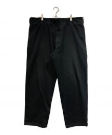 Yohji Yamamoto pour homme（ヨウジヤマモト プールオム）の古着「カツラギコットンイージーパンツ」｜ブラック