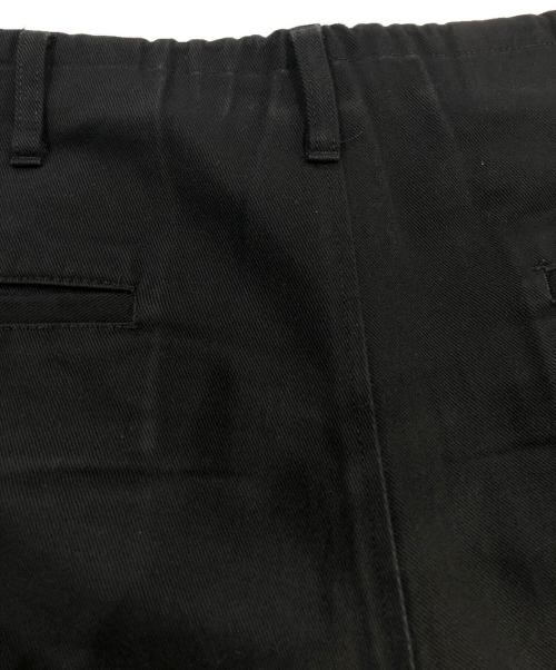 Yohji Yamamoto pour homme（ヨウジヤマモト プールオム）Yohji Yamamoto pour homme (ヨウジヤマモト プールオム) カツラギコットンイージーパンツ ブラック サイズ:3の古着・服飾アイテム